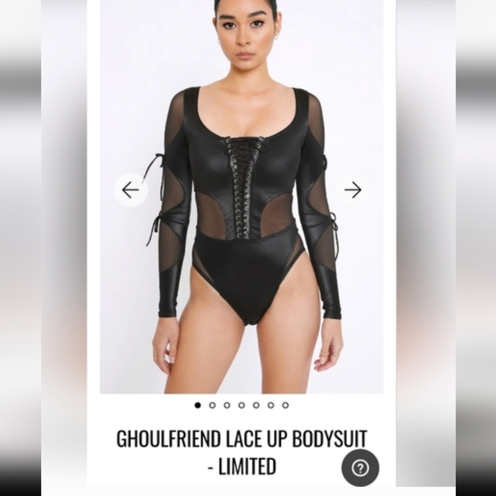 Ghoulfriend Lace Up Bodysuit - Limited